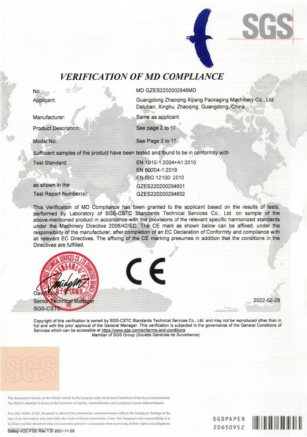 Certyfikat CE
